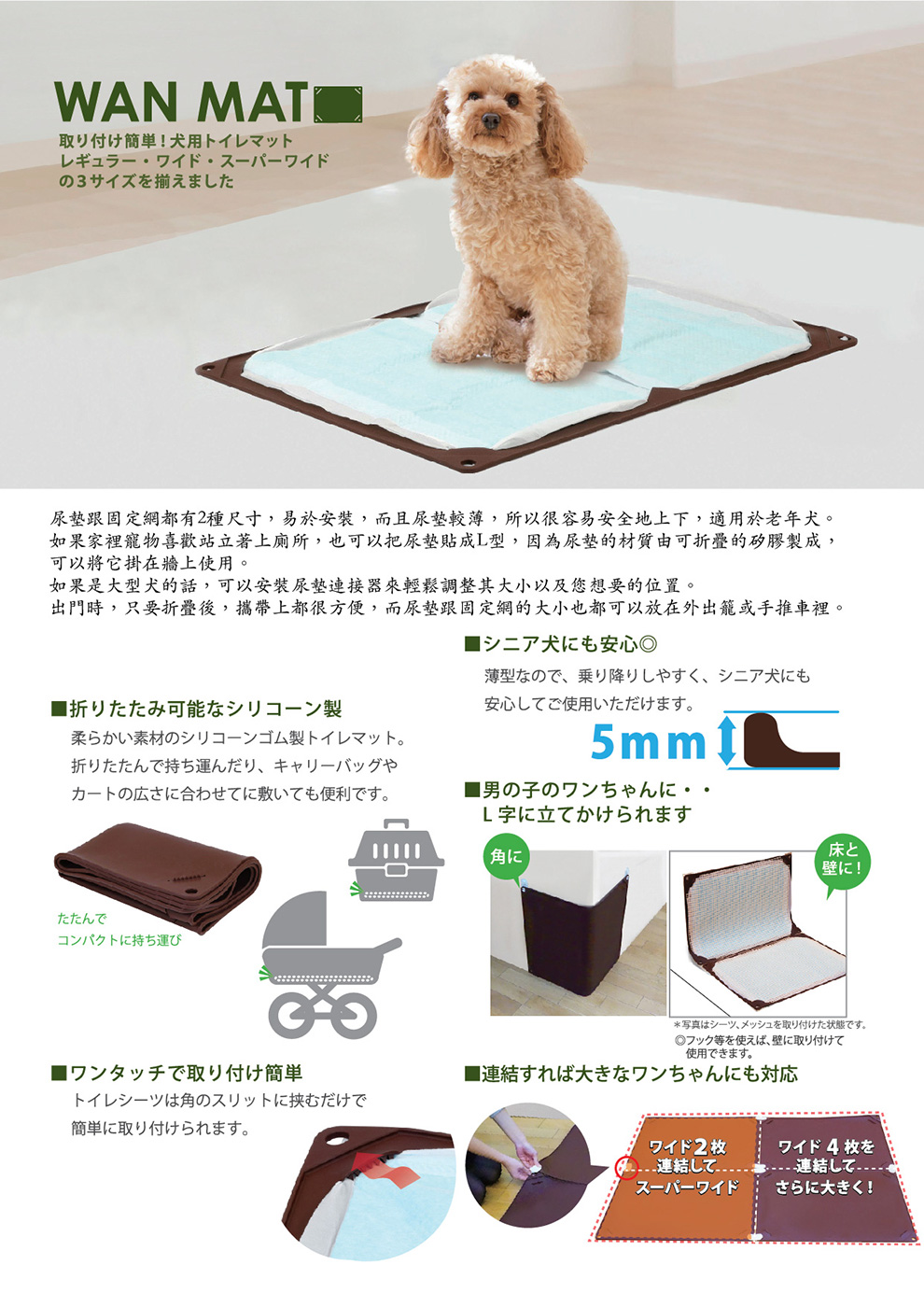 HARIO, Pet goods, Made in Japan, Dog, MAN MAT