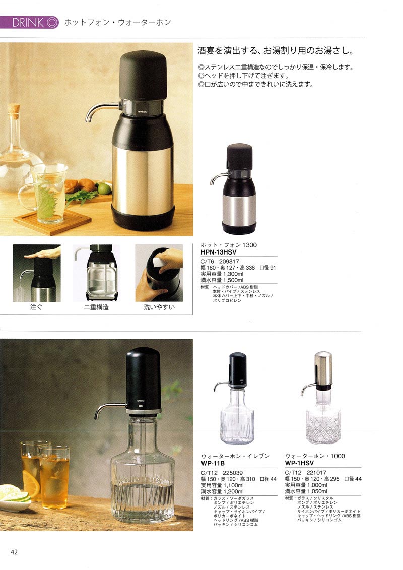 Catalog 2007, DRINK, HPN-13HSV, WP-11B, WP-1HSV