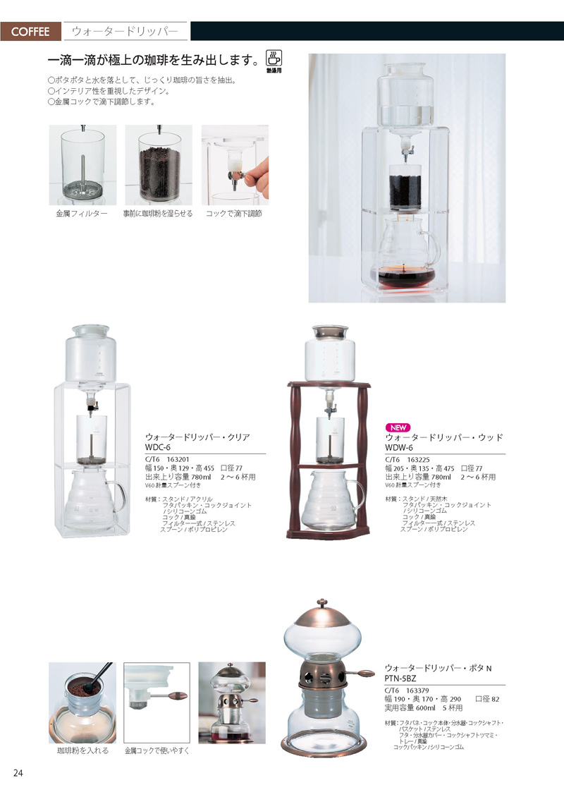 Catalog 2012, COFFEE, DRIP, WDC-6, WDW-6, PTN-5BZ