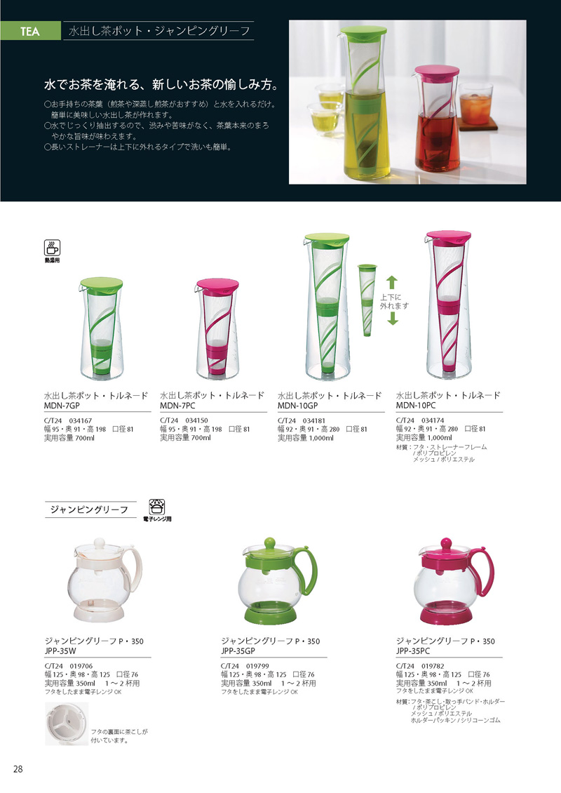 Catalog 2012, TEA, MDN-7GP, MDN-7PC, MDN-10GP, MDN-10PC, JPP-35W, JPP-35GP, JPP-35PC