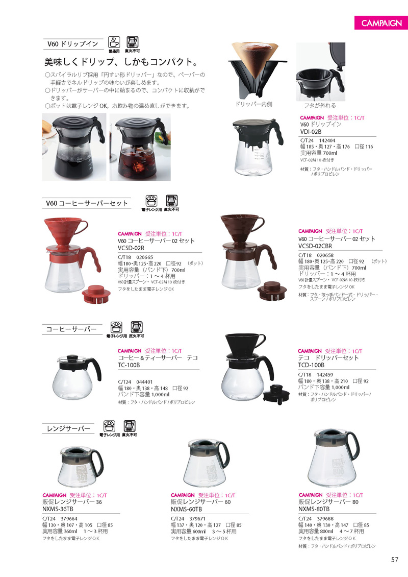 Catalog 2012, CAMPAIGN, V60, VDI-02B, VCSD-02R, VCSD-02CBR, TC-100B, TCD-100B, NXMS-36TB, NXMS-60TB, NXMS-80TB