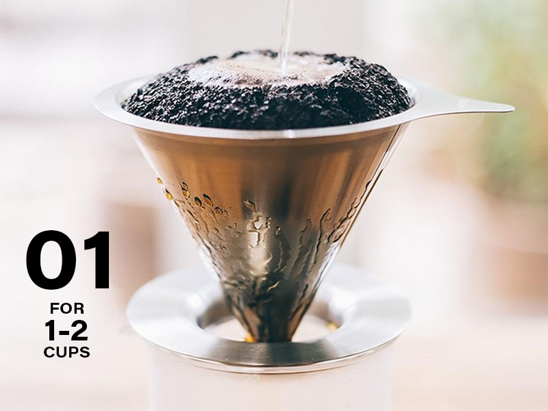 Double mesh metal dripper - DMD-01-HSV