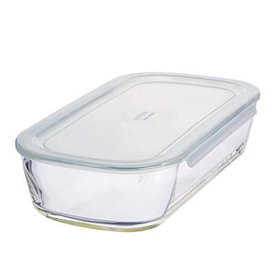 Heatproof Square Glass Container 1400 - KSTL-140-TW