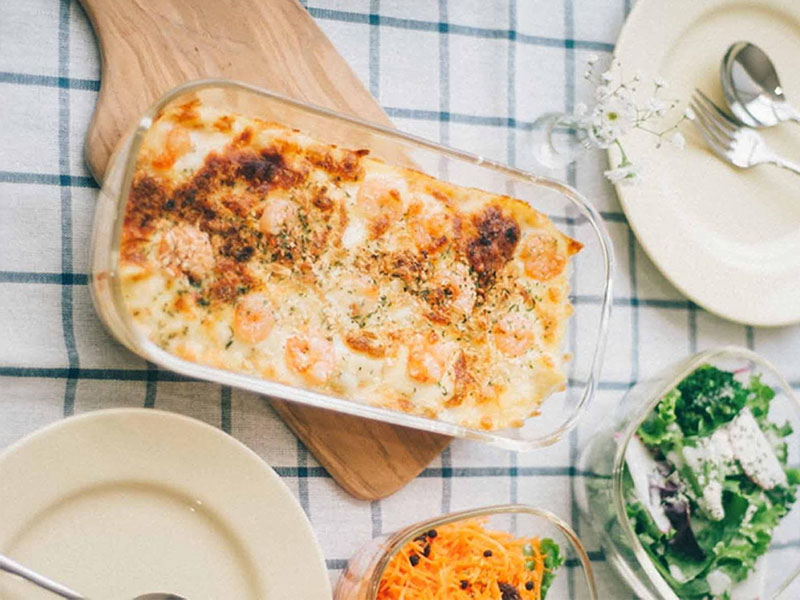 Heatproof Square Glass Container 1400 - KSTL-140-TW