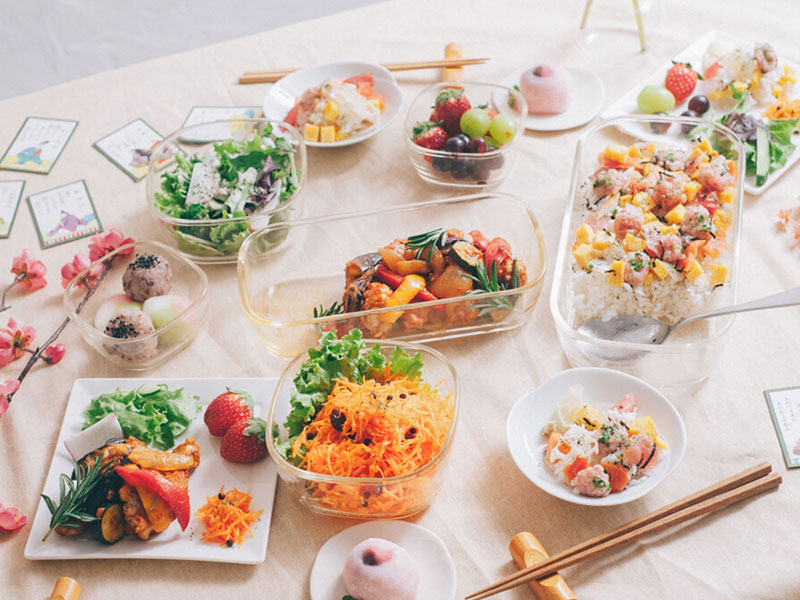 Heatproof Stacking Containers 6pc Set - KSTL-5004-OW