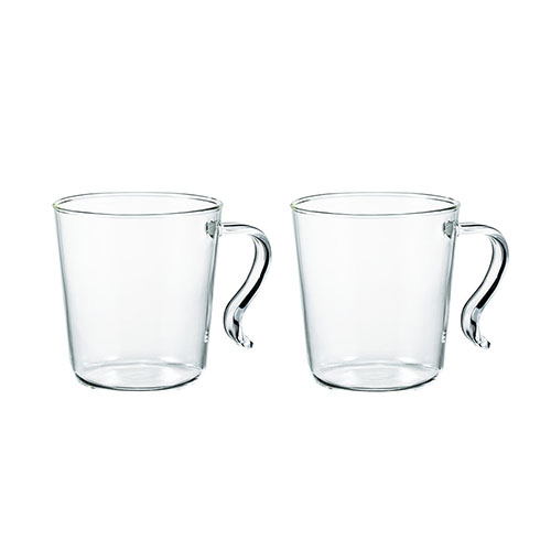 Hario Stackable Heatproof Glass Mugs 2pc Set  - SRMS-2024