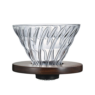 V60 Glass Dripper Walnut - VDG-02-WN